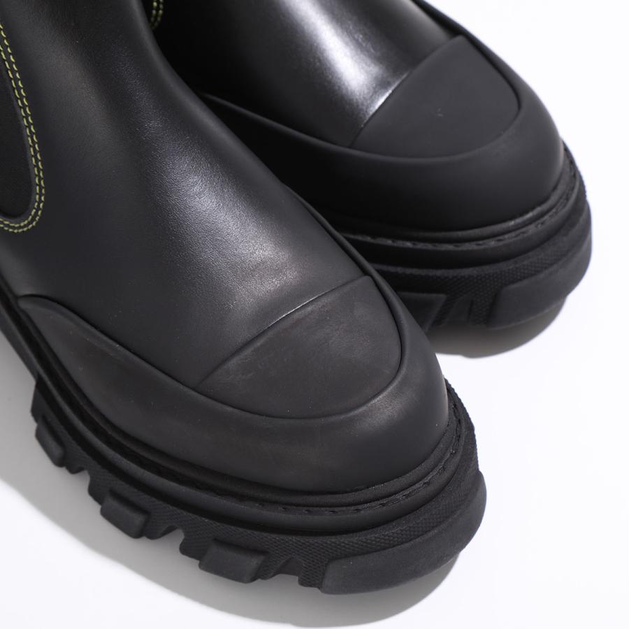 GANNI ガニー ショートブーツ Mid Chelsea Boot Yellow Stitch GANNI ガニー ショートブーツ Mid Chelsea Boot Yellow Stitch