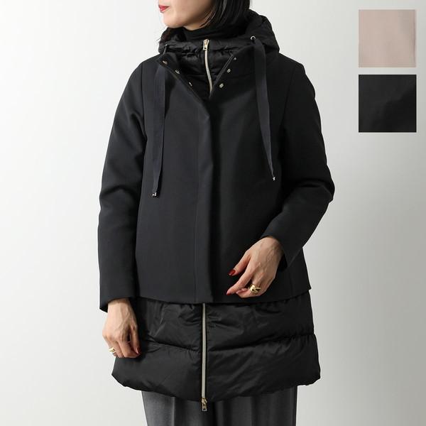 HERNO（ヘルノ） ダウンコート NEW CITY GLAM PI001821D 12549 レディース フード付き サテン切替 カラー2色 ...