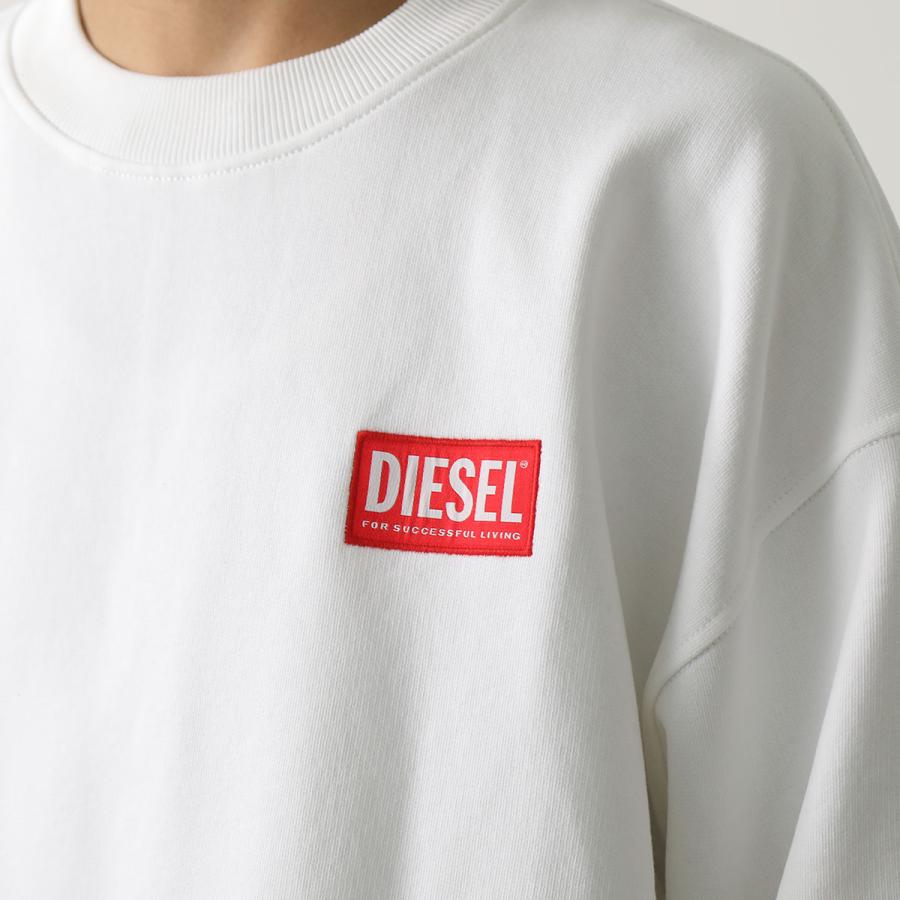 DIESEL ディーゼル スウェット S-NLABEL-L1 A11591 0ILAC メンズ トレーナー ロゴパッチ コットン クルーネック 長袖 カラー2色｜s-musee｜04