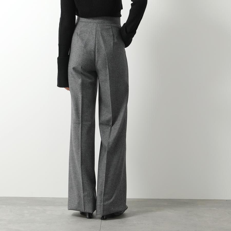 MARA MARA グレー ワイド パンツスーツ シルク混 ベルテット Max Mara（マックスマーラ） ワイドパンツ RADIOSO レディース