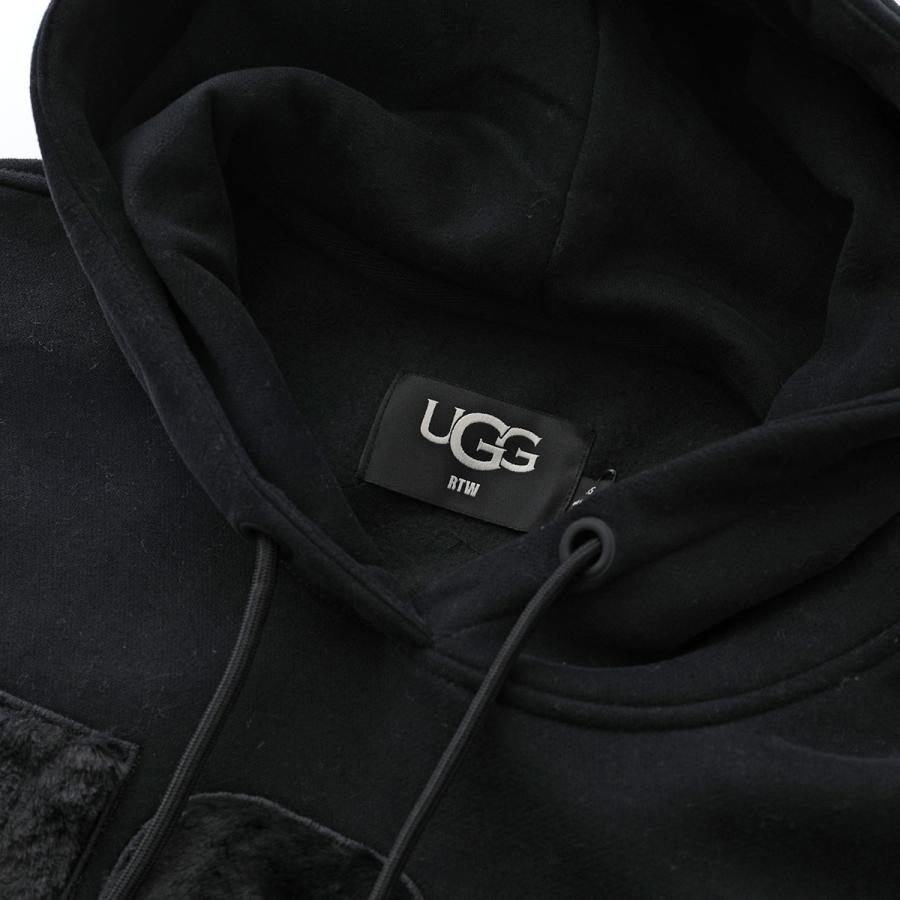 UGG（アグ） パーカー Rey Fuzzy Logo Hoodie レイ ファジー ロゴ
