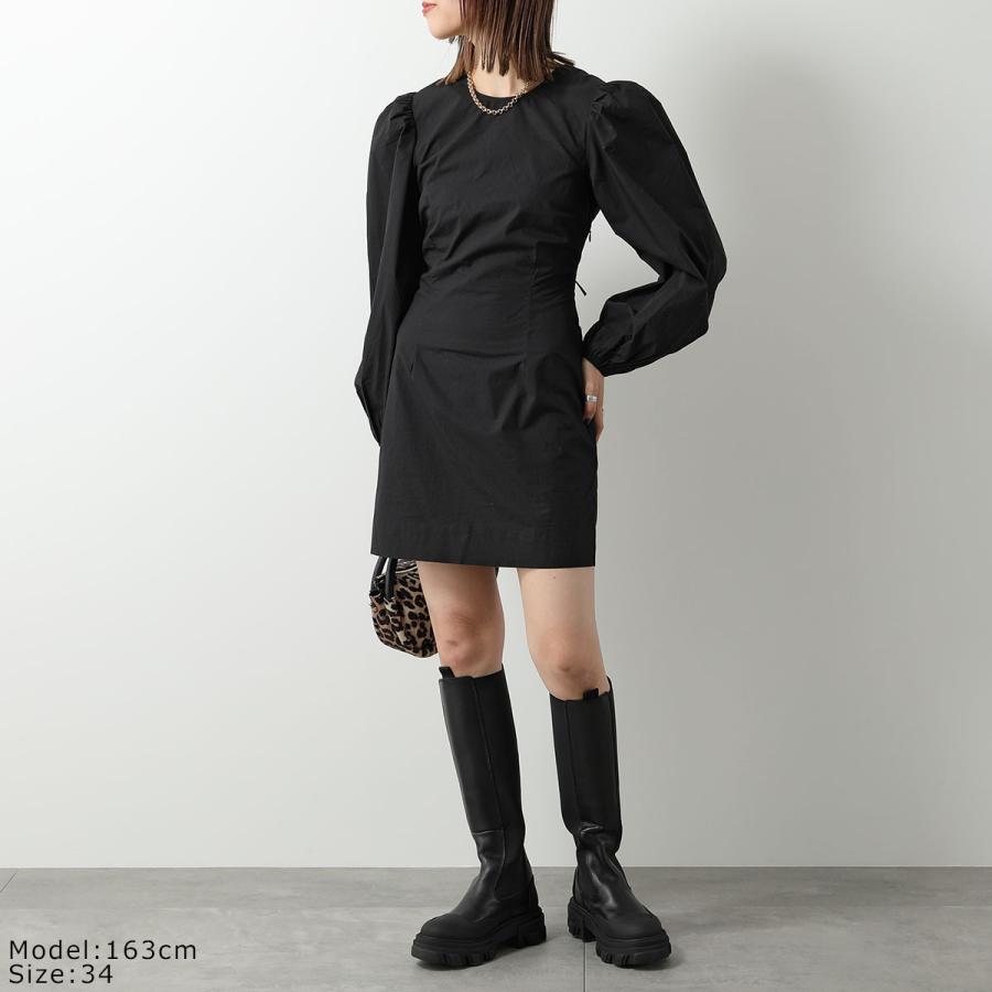 GANNI ガニー ワンピース Cotton Poplin Open Back Mini Dress GANNI ガニー ワンピース Cotton Poplin Open Back Mini Dress