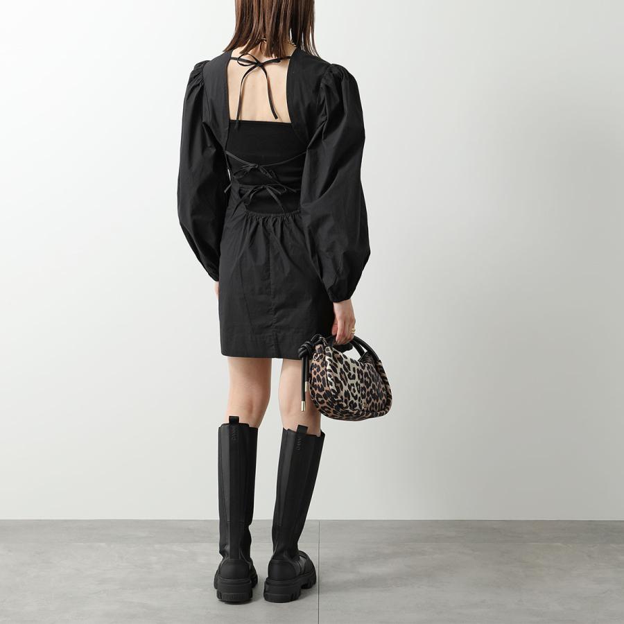 GANNI ガニー ワンピース Cotton Poplin Open Back Mini Dress GANNI ガニー ワンピース Cotton Poplin Open Back Mini Dress