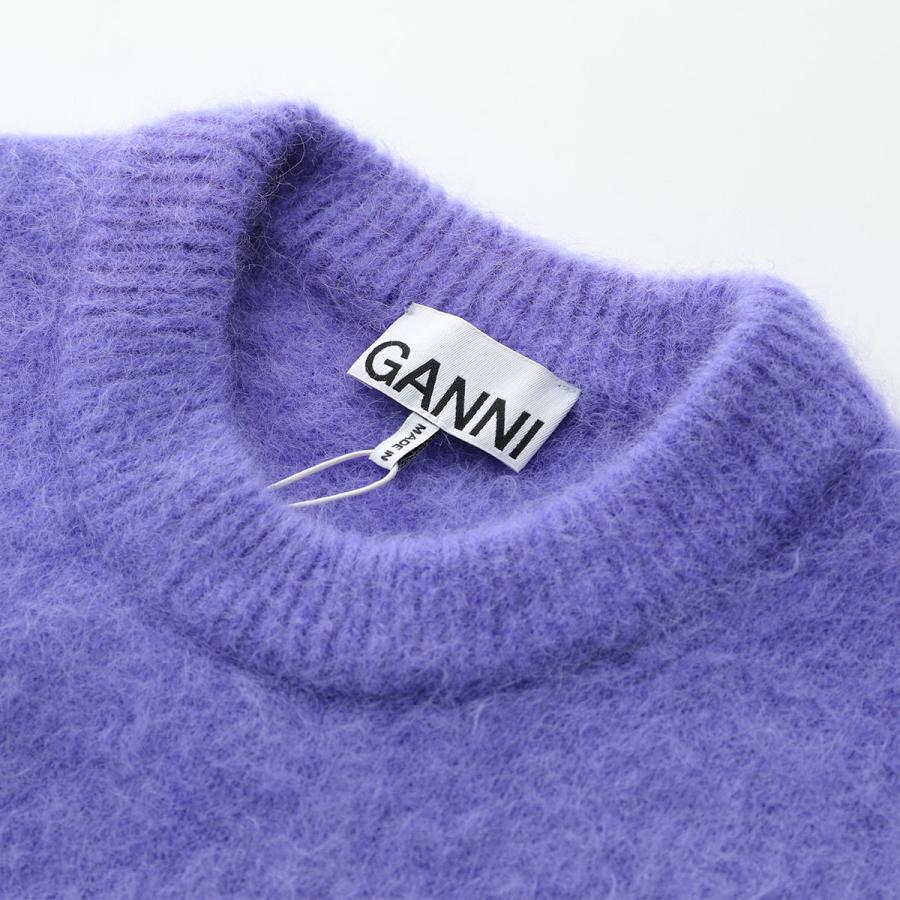 GANNI ガニー セーター Brushed Alpaca O-Neck ブラッシュ アルパカ O ネック K2031 K2104 2592 レディース ニット 長袖 ロゴ刺繍 カラー2色｜s-musee｜13