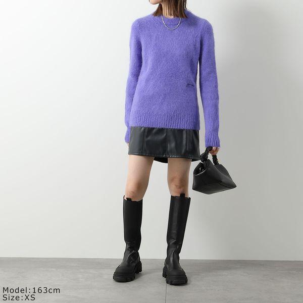 GANNI ガニー セーター Brushed Alpaca O-Neck ブラッシュ