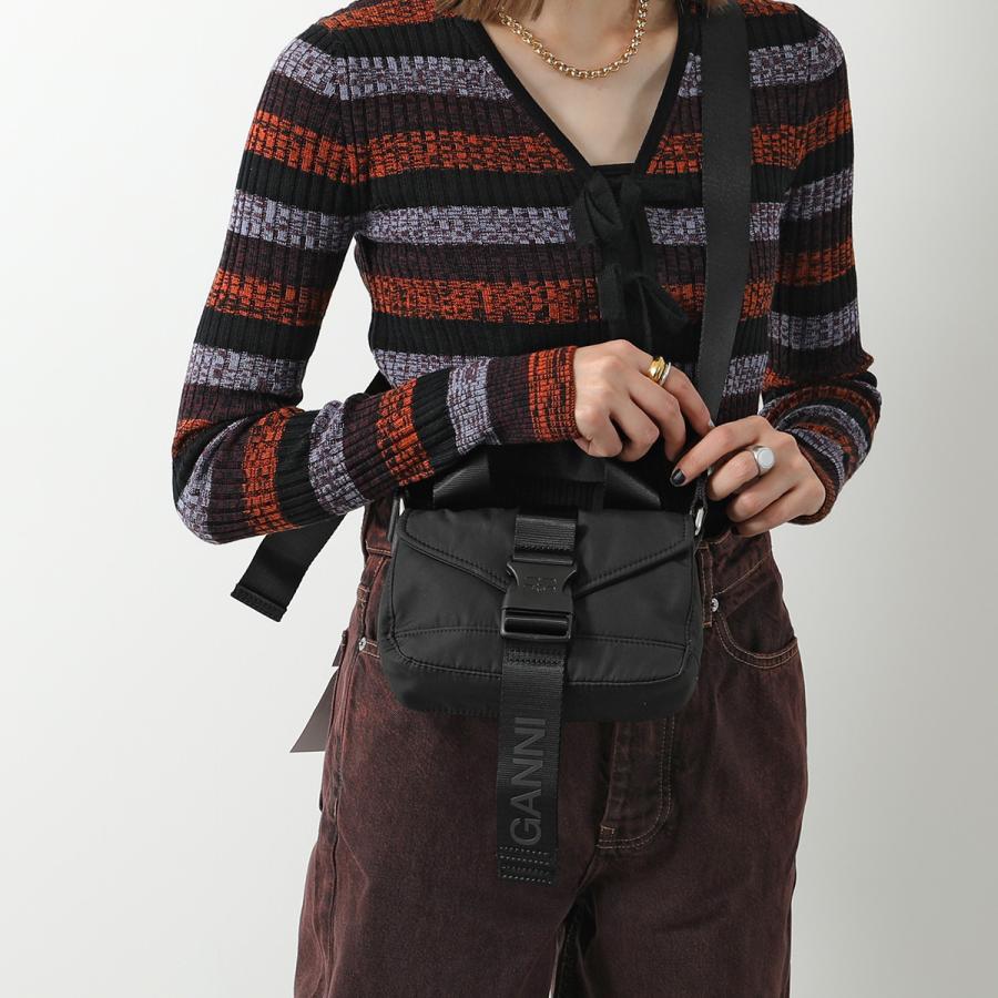 GANNI（ガニー） ショルダーバッグ Recycled Tech Mini Satchel A5228