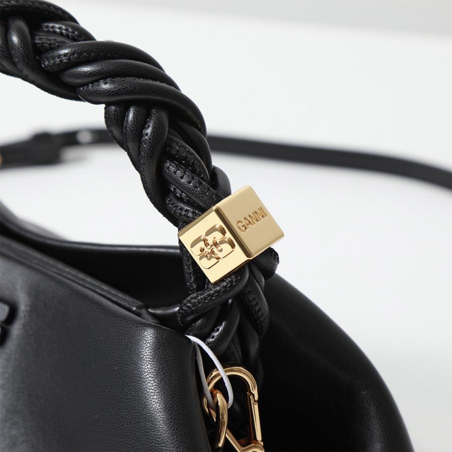GANNI ガニー ハンドバッグ BOU BAG SMALL A5241 A5245 A6335 A5906 レディース ショルダーバッグ ブーバッグ リサイクルレザー バタフライロゴ カラー4色の画像