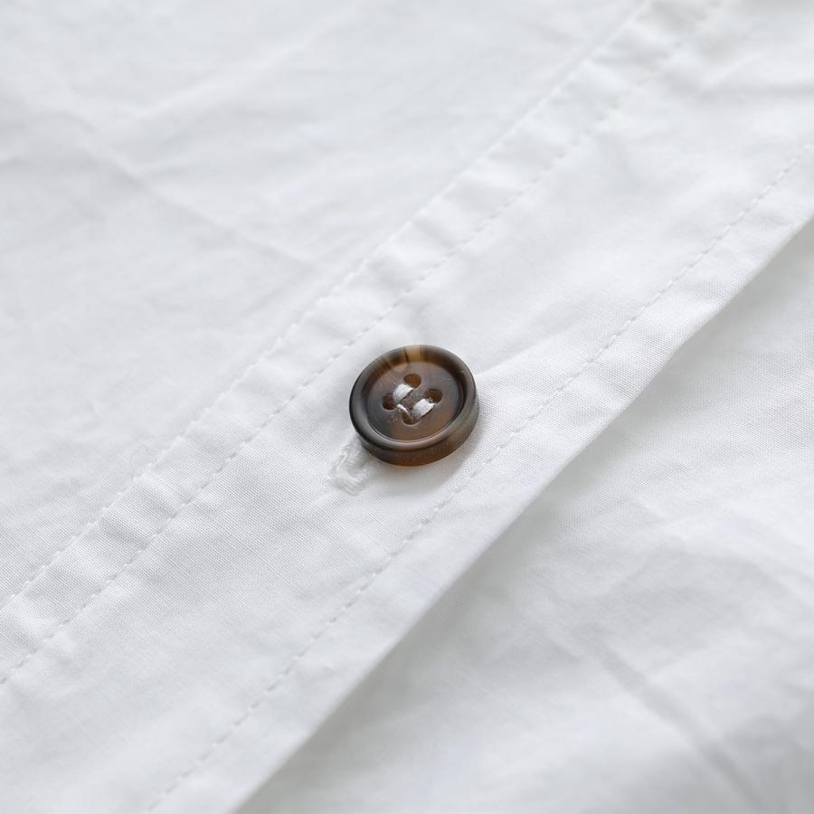 シャツ/ブラウス(半袖/袖なし) GANNI Cotton poplin shirt ガニー 半袖ブラウス コットンポプリン ハーフスリーブ レディース