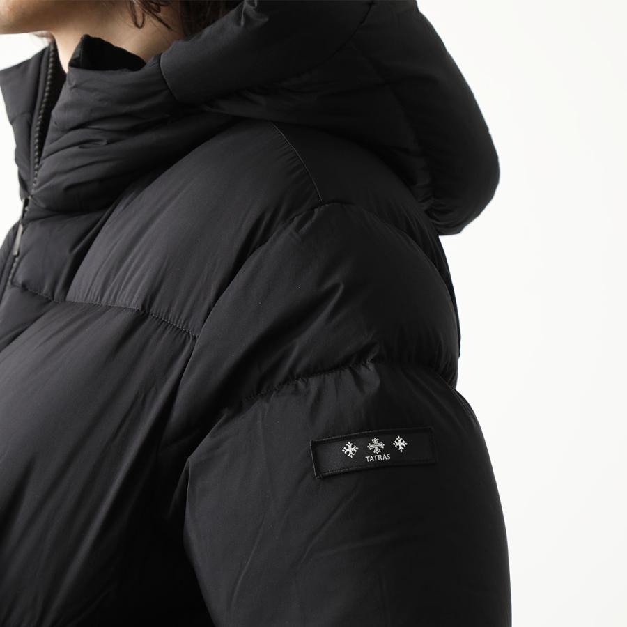 TATRAS ブラック フード付きダウンジャケット TATRAS（タトラス） ダウンジャケット GOFI ゴフィ MTKE23A4254-D