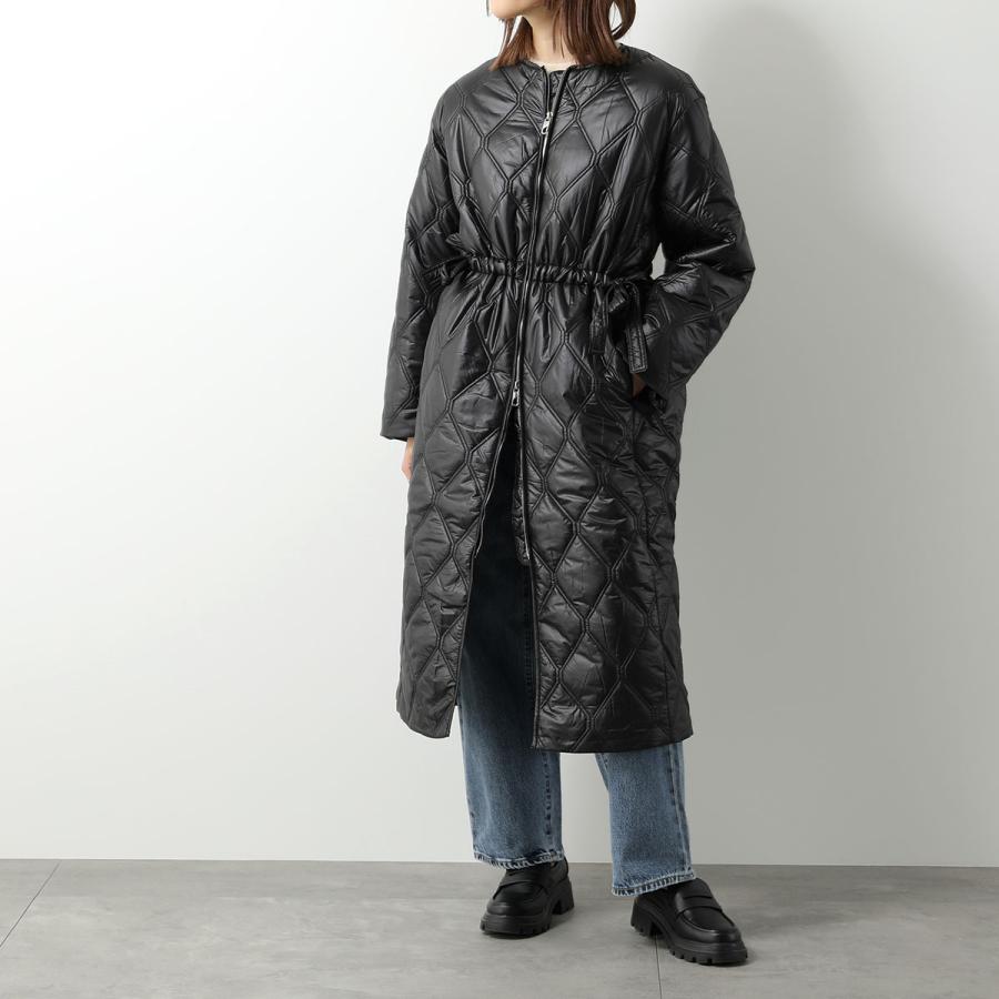 GANNI ガニー キルティングコート Shiny Quilt Long Coat F8383 GANNI ガニー キルティングコート Shiny Quilt Long Coat F8383