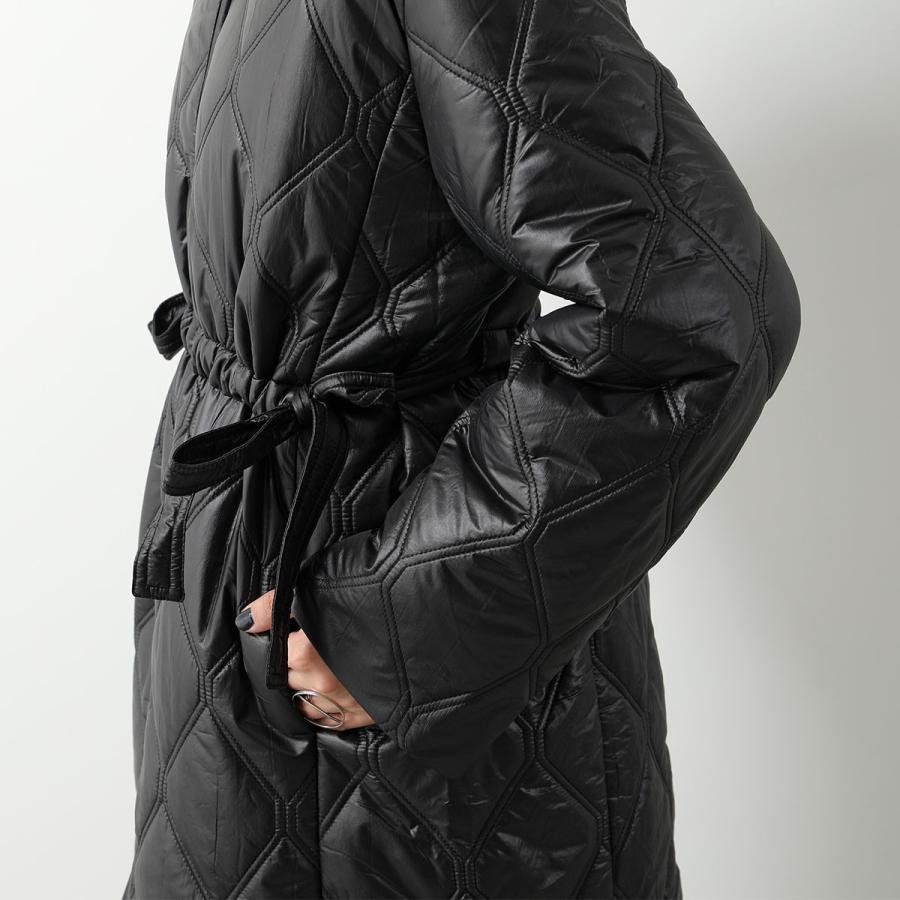 GANNI ガニー キルティングコート Shiny Quilt Long Coat F8383 GANNI ガニー キルティングコート Shiny Quilt Long Coat F8383