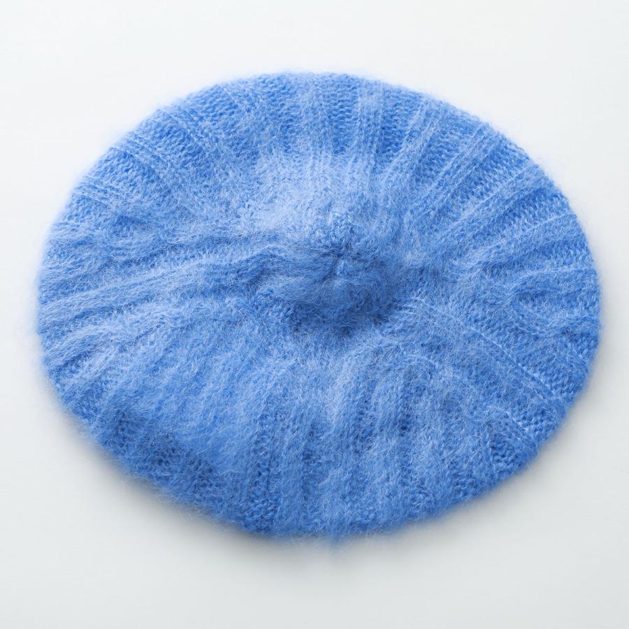 GANNI（ガニー） ベレー帽 Oversized Brushed Mohair Rib Beret A5106