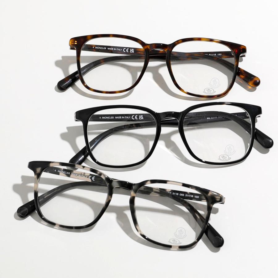 MONCLER モンクレール メガネ ML5118 メンズ スクエア型 めがね 伊達  