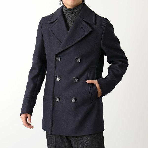 BOSS ORANGE ダブルブレストピーコート ネイビー HUGO BOSS（ヒューゴ・ボス） ピーコート H-HYDE-PCOAT-234 50502282