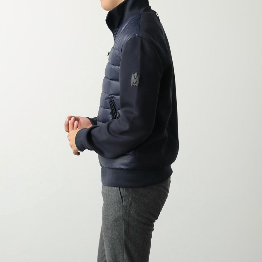 MACKAGE マッカージュ ダウンジャケット COLLIN-Z コリン メンズ 撥水 ブルゾン ロゴパッチ スタンドカラー ジャージ切替 Navy | Mackage | 03