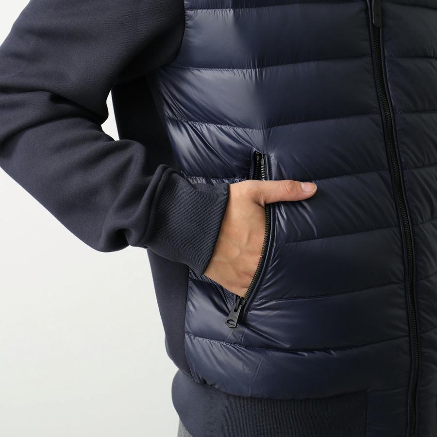 MACKAGE マッカージュ ダウンジャケット COLLIN-Z コリン メンズ 撥水 ブルゾン ロゴパッチ スタンドカラー ジャージ切替 Navy | Mackage | 08