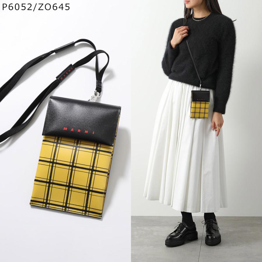 MARNI マルニ フォンケース TRIBECA トライベッカ TEMI0004A6 P6052 TEMI0004A4 P3572 P5769 レディース ネックポーチ ショルダーバッグ クロスボディの画像
