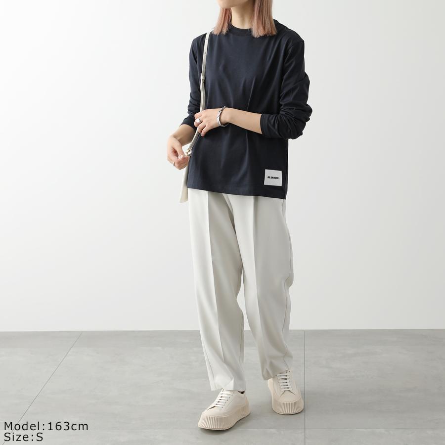 JIL SANDER+ ジルサンダー プラス 長袖 Tシャツ 【3枚組】J40GC0002 JTN254 レディース クルーネック カットソー ロンT ロゴラベル コットンの画像