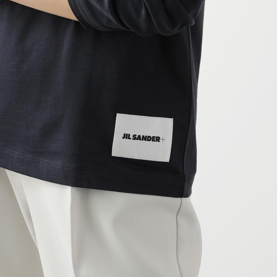 JIL SANDER+ ジルサンダー プラス 長袖 Tシャツ 【3枚組】J40GC0002 JTN254 レディース クルーネック カットソー ロンT ロゴラベル コットンの画像