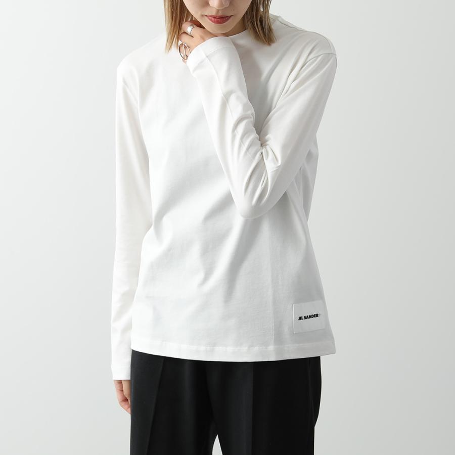 JIL SANDER+ ジルサンダー プラス 長袖 Tシャツ 【3枚組】J40GC0002 JTN254 レディース クルーネック カットソー ロンT ロゴラベル コットンの画像
