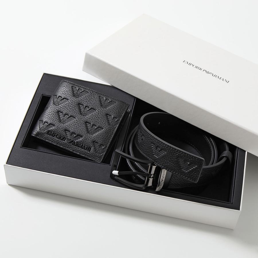 新品未使用EMPORIO ARMANI レザーウォレット 付属品完備 正規品 EMPORIO ARMANI エンポリオアルマーニ ギフトセット Y4R538 Y142V