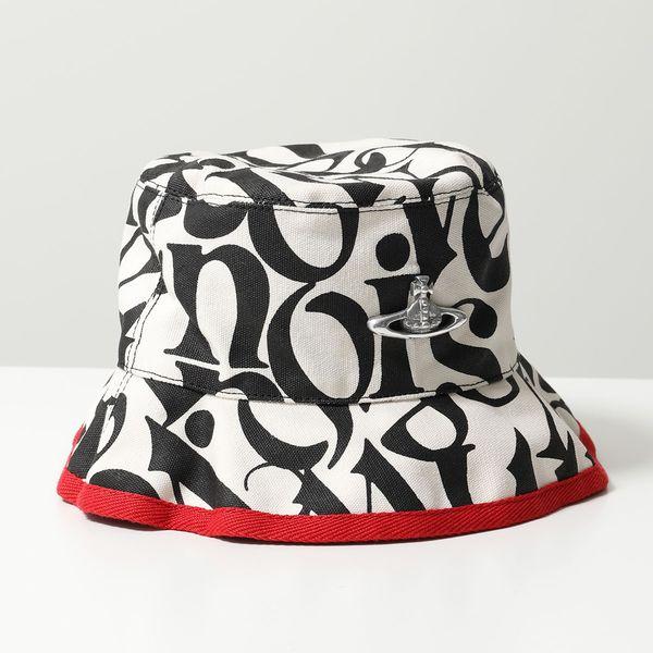Vivienne Westwood MAN ハット 帽子 総柄 黒 白 小物 Vivienne Westwood（ヴィヴィアンウエストウッド） バケットハット