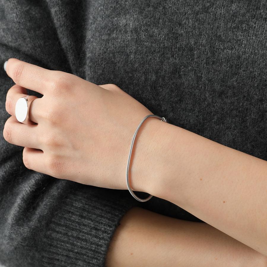 TOM WOOD（トムウッド） ブレスレット レディース Snake Bracelet Slim