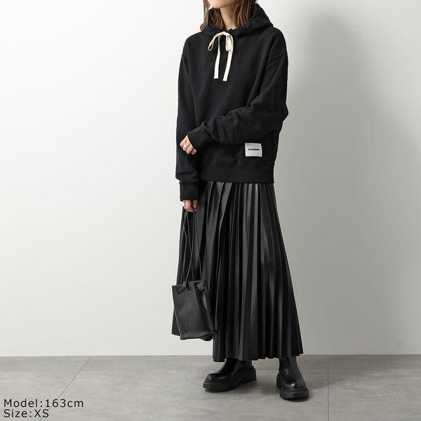 JIL SANDER+ ジルサンダー プラス パーカー J40GU0104 J20039 レディース プルオーバー スウェット 長袖 ロゴラベル 001/BLACK｜s-musee｜03