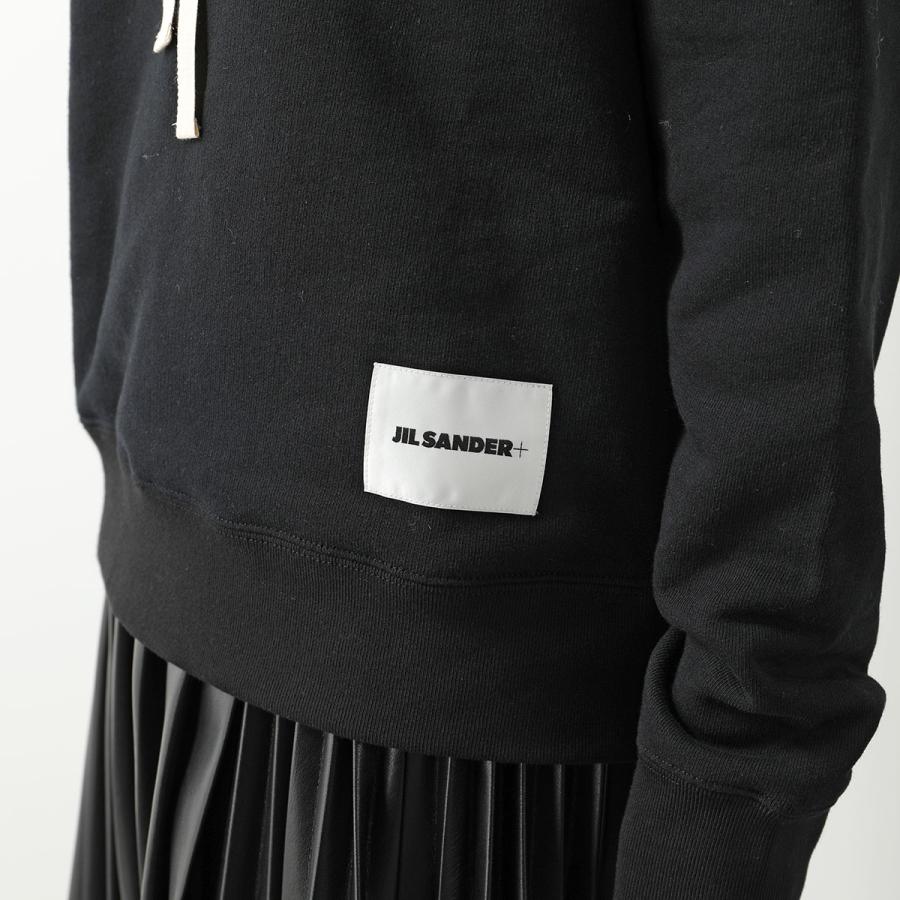 JIL SANDER+ ジルサンダー プラス パーカー J40GU0104 J20039 レディース プルオーバー スウェット 長袖 ロゴラベル 001/BLACK｜s-musee｜05