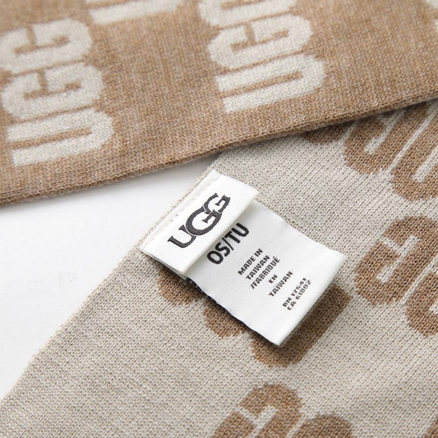 UGG（アグ） マフラー W CHECKED GRAPHIC LOGO SCARF 22665 レディース