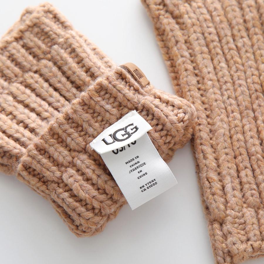 UGG（アグ） ハンドウォーマー W RIBBED FINGERLESS MITTEN リブド