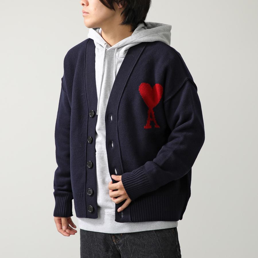 ami paris アミパリス カーディガン BFUKC006.018 レディース V ami paris アミパリス カーディガン BFUKC006.018 レディース V