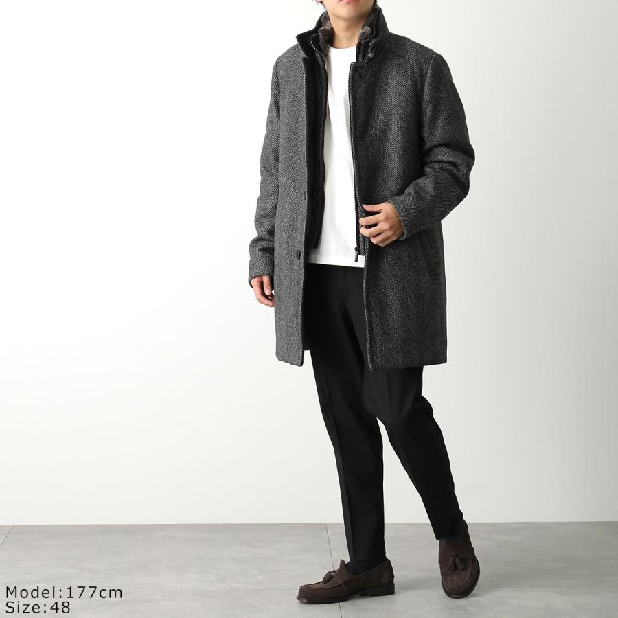 値下 美品ムーレー ボンド MOORER BOND S.P.A 48 Black MOORER（ムーレー） ダウンジャケット BOND FUR HD メンズ ウール へ