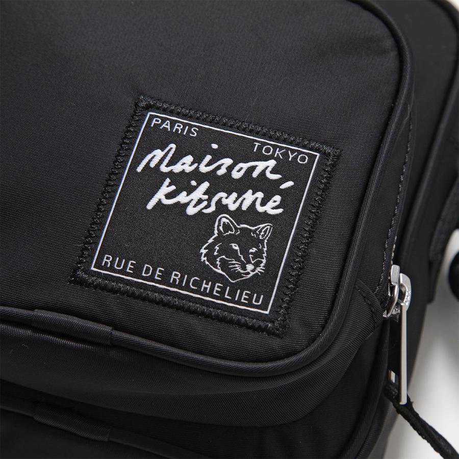 MAISON KITSUNE メゾンキツネ ショルダーバッグ MM05165WQ1001 メンズ クロスボディ ナイロン ポシェット 鞄 カラー3色｜s-musee｜18