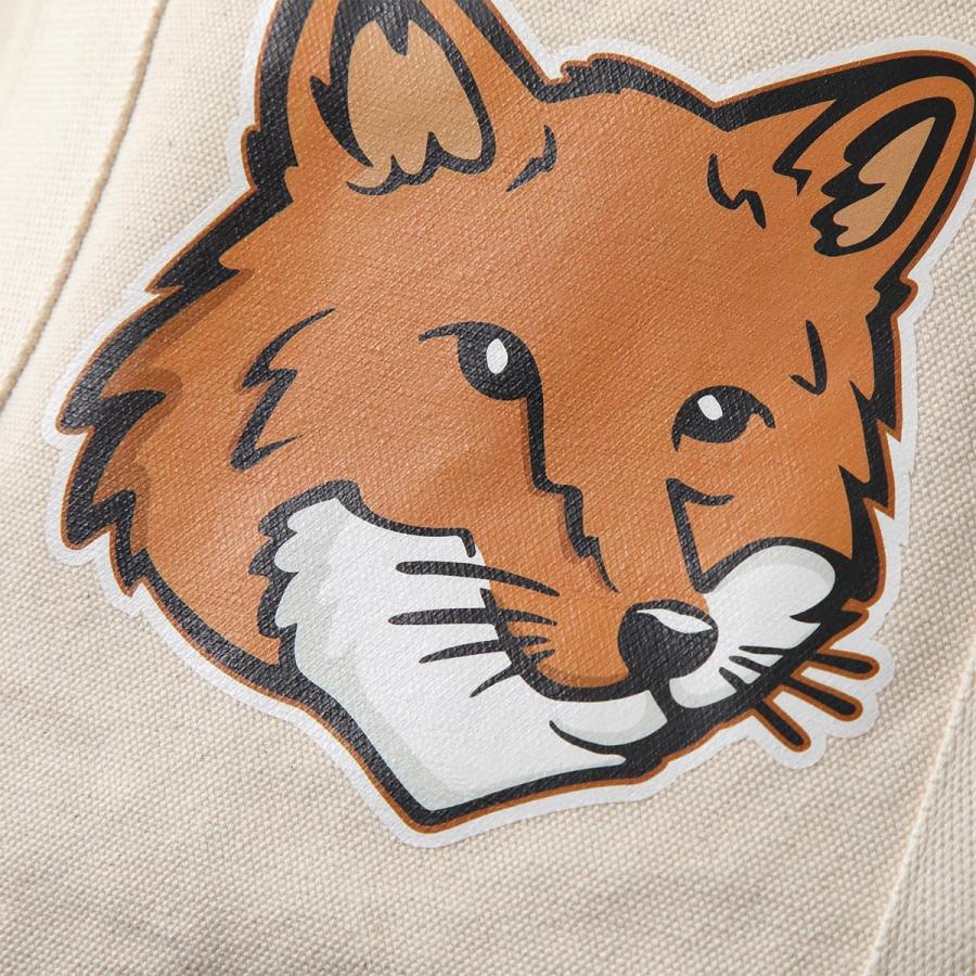MAISON KITSUNE（メゾン キツネ） トートバッグ FOX HEAD ナチュラル