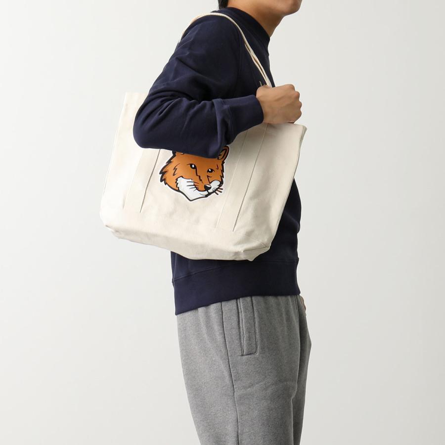 MAISON KITSUNE（メゾン キツネ） トートバッグ FOX HEAD ナチュラル