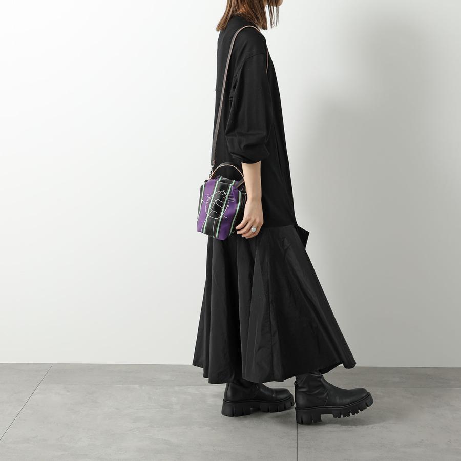 Plan C プランシー ショルダーバッグ VERTICAL PILI PRINTED POCHETE