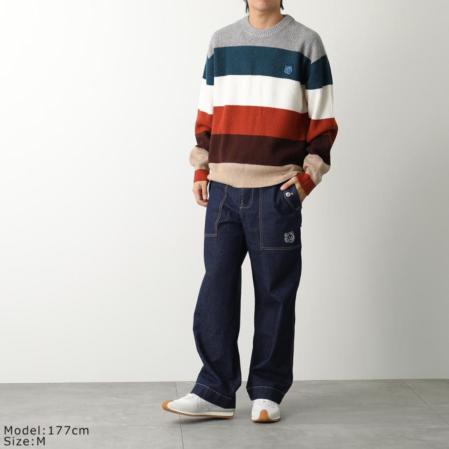 MAISON KITSUNE メゾンキツネ ニット BOLD FOX HEAD PATCH MAISON KITSUNE メゾンキツネ ニット BOLD FOX HEAD PATCH