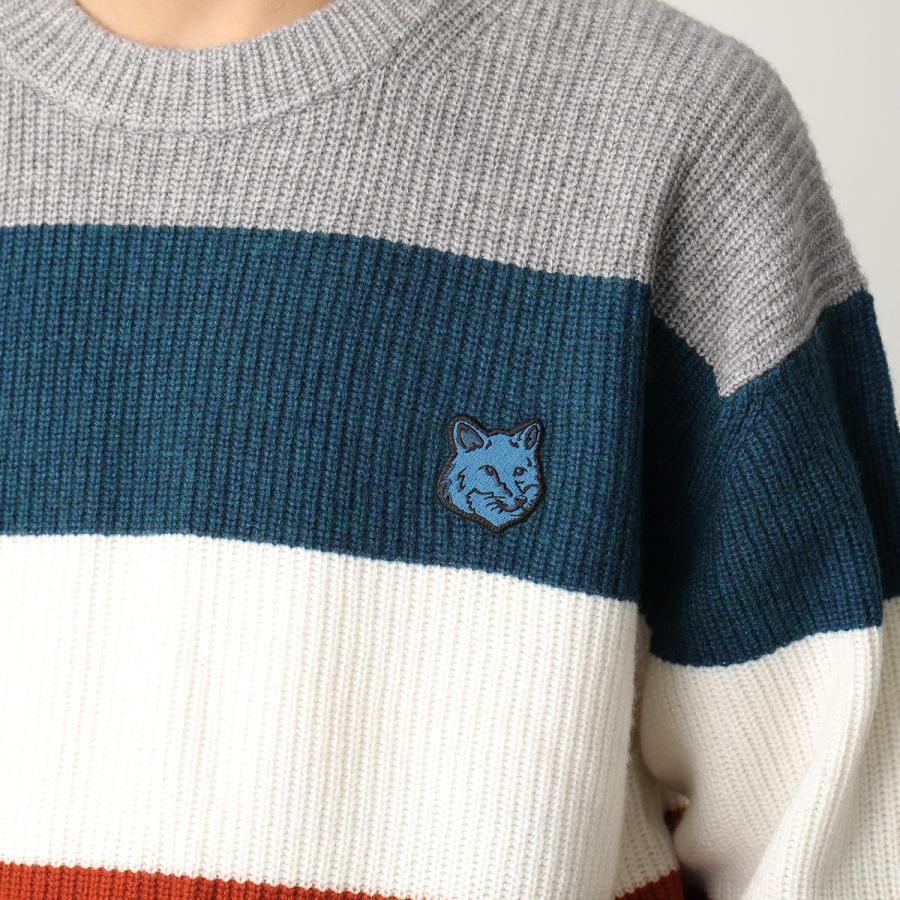 MAISON KITSUNE メゾンキツネ ニット BOLD FOX HEAD PATCH MAISON KITSUNE メゾンキツネ ニット BOLD FOX HEAD PATCH