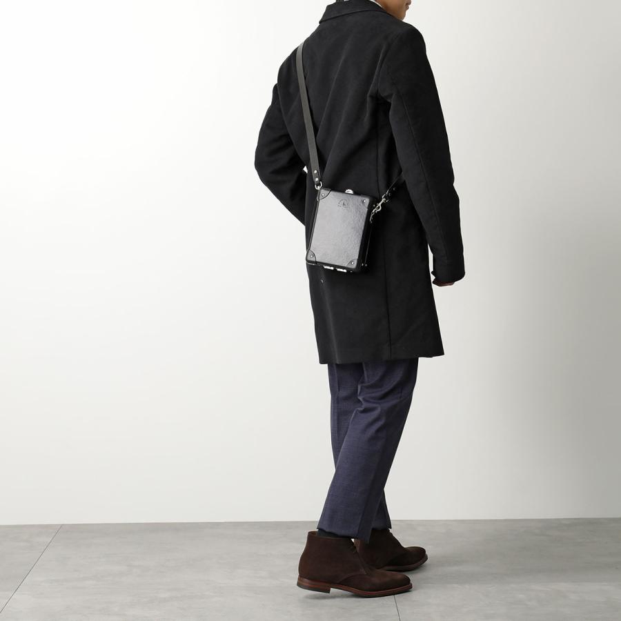 【美品】グローブトロッター ショルダーバッグ ダークグレー クロスボディ グローブ・トロッター 日本限定メイフェアケース | グローブ