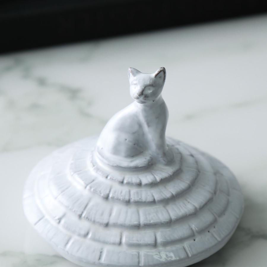 astier de villatte アスティエ・ド・ヴィラット 猫ネコ皿 - 置物