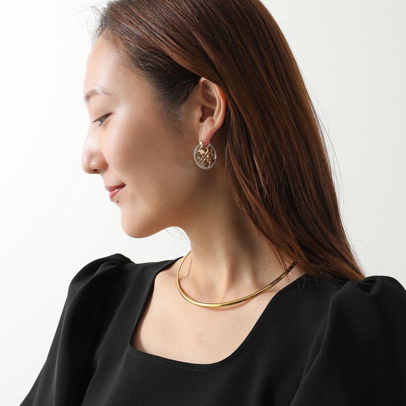 ToryBurchトリーバーチ　ミラーワイヤーエナメル　フープピアス　43561 TORY BURCH（トリーバーチ） ピアス MILLER PAVE HOOP ミラー パヴェ