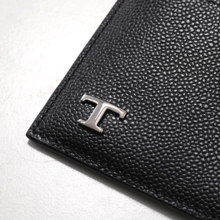 トッズ　ケース　Wホック　カードケース　パスケース　小銭入れ　財布　黒 TOD'S（トッズ） TODS コインケース カードケース T TIMELESS