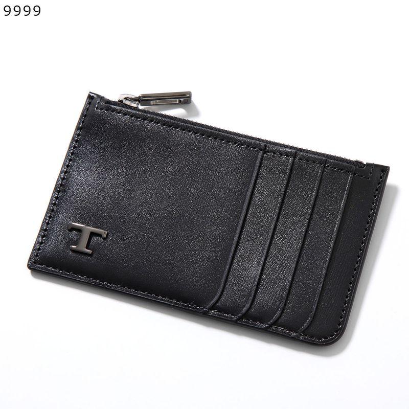 トッズ　ケース　Wホック　カードケース　パスケース　小銭入れ　財布　黒 TOD'S（トッズ） TODS コインケース カードケース T TIMELESS