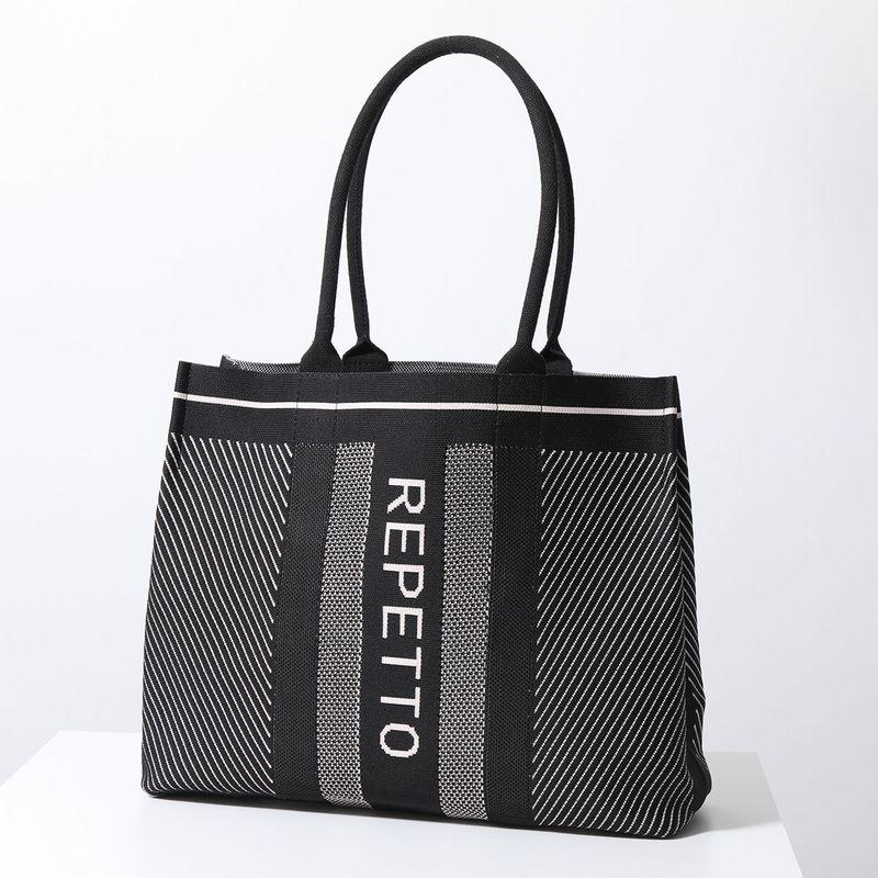 ゆ*ず様 repetto レペット ショッピングバッグ 新品トートバック 最終値 repetto（レペット） トートバッグ KNITTED SHOPPING BAG ニット