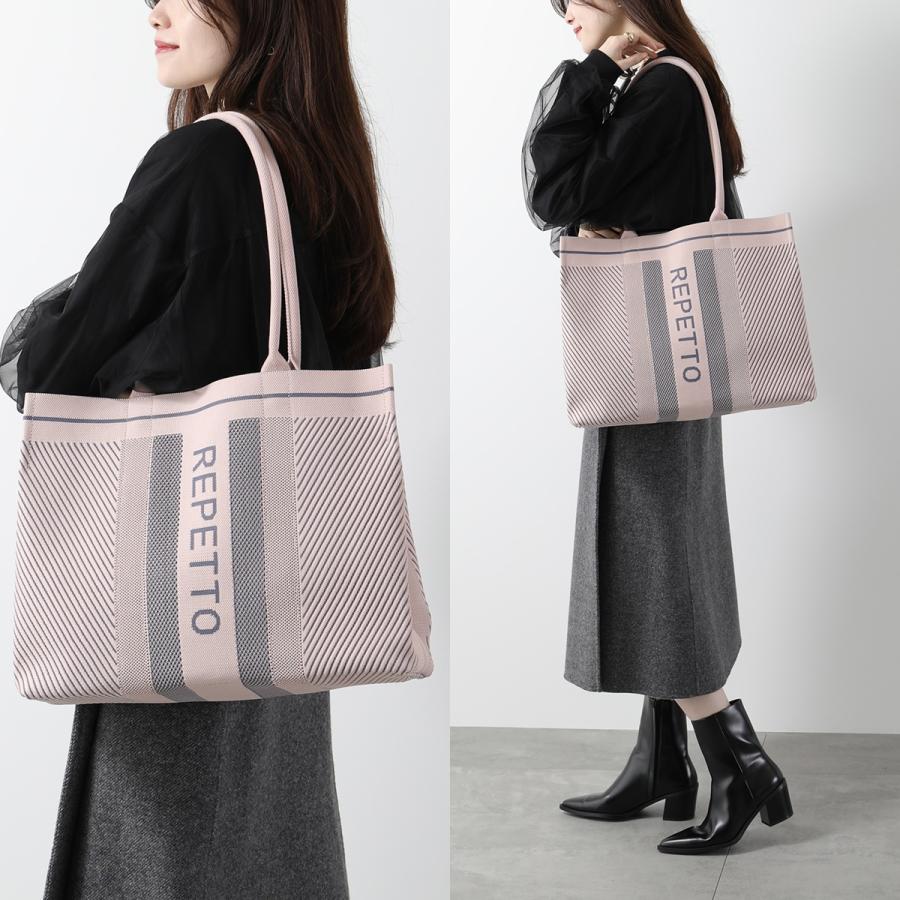 repetto（レペット） トートバッグ KNITTED SHOPPING BAG ニット