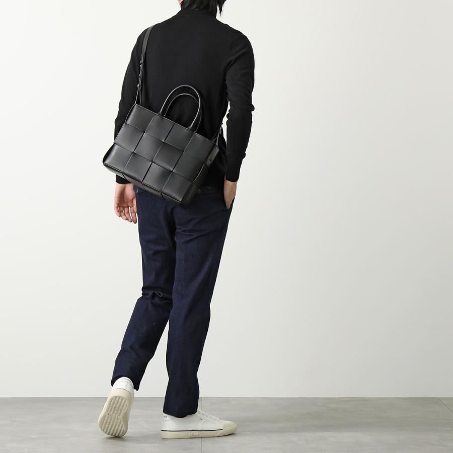 BOTTEGA VENETA ボッテガヴェネタ ショルダーバッグ SMALL ARCO スモール アルコ 766954 VB1K0 メンズ マキシイントレチャート 鞄 8480/BLACK-SILVER｜s-musee｜04