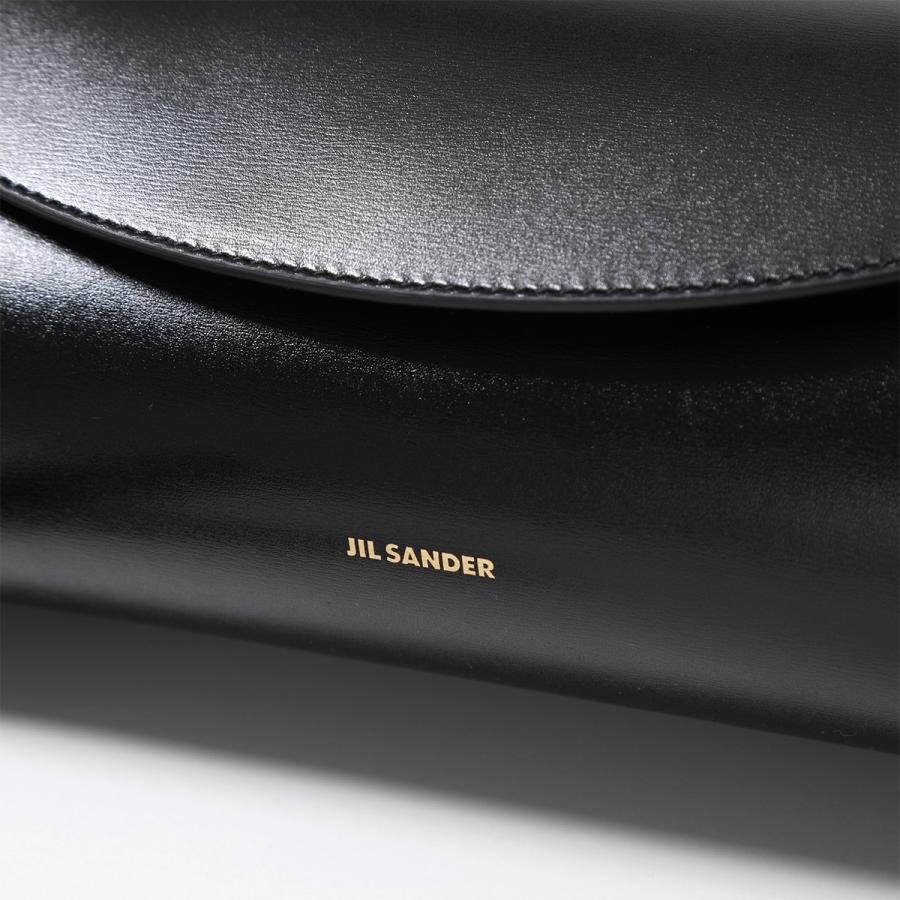 JIL SANDER ジルサンダー ショルダーバッグ CANNOLO GRANDE カンノーロ J08WD0051 P5609 P4840 P5355 メンズ ラージ レザー クロスボディ 鞄 001/BLACKの画像