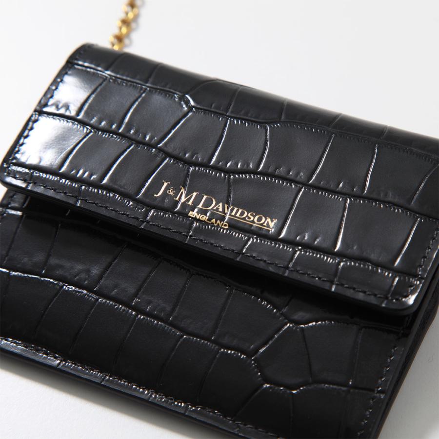 オンライン店 J&M DAVIDSON チェーンウォレット EMBOSSED CROC CHAIN WALLET SCHW-0BC-ECXX SCHW-0XX-ECXX レディース コインケース カードケース ミニ財布 カラー2色