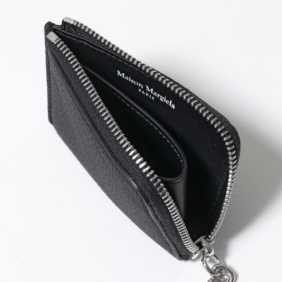 Maison Margiela レザー切り替え 長財布 L字ファスナー ボルドー 小物